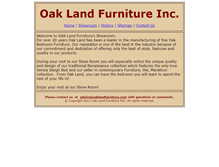 Tablet Screenshot of oaklandfurniture.com